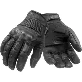 Pando Moto Onyx Black geperforeerde Motorfiets Handschoenen