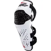 Leatt Dual Axis Pro Witte Knie- en Scheenbeschermers Maat L-XL