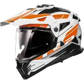 LS2 MX702 Pioneer II Namib Wit Oranje Adventure Helm Maat XL