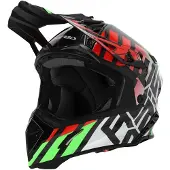 Acerbis Steel Carbon Zwart Groen Rode Crosshelm Maat S