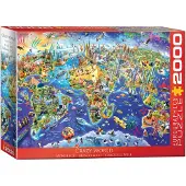 Eurographics Crazy World Puzzel (2000 stukjes)