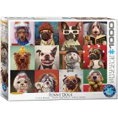Eurographics puzzel Funny Dogs - Lucia Heffernan - 1000 stukjes