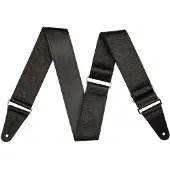 Fender TOOLED LEATHER GUITAR STRAP 2" BLACK
