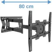 XTRARM Tantal 80 cm Fixed VESA 400 TV beugel zwart - 27 t/m 75 inch schermen
