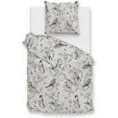 Zohome Zo Home Dekbedovertrek Flanel Uccello - grey 140x200/220cm