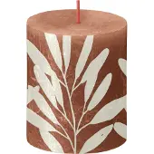 Bolsius kaars roze met print