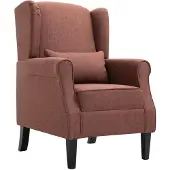 vidaXL Fauteuil stof bruin