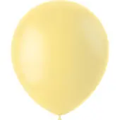 Folat Ballonnen Powder Yellow Mat 33cm - 50 stuks (mat powder geel)