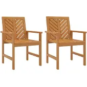 vidaXL Tuinstoelen, 2 stuks, massief acaciahout