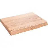 vidaXL Wandschap 40x30x(2-4) cm behandeld massief eikenhout lichtbruin