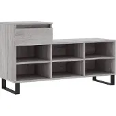 vidaXL Schoenenkast 102x36x60 cm bewerkt hout sonoma grijs