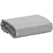 vidaXL Dekzeil 650 g/m² 5x5 m grijs