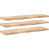 vidaXL Wandschappen 3 st zwevend 160x40x4 cm onbehandeld acaciahout