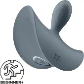 Satisfyer - anaal vibrator voor beginners - siliconen - grijs