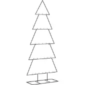 vidaXL Kerstdecoratie kerstboom 150 cm metaal zwart