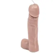 House Vitamin Candle dick wax taupe 160gram 7x5,5x17cm