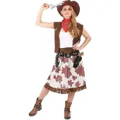 Vegaoo - Bruin Far West cowgirl kostuum voor vrouwen