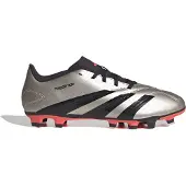Adidas Predator Club Gras / Kunstgras Voetbalschoenen (MG) Zilver Zwart Roze
