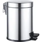 FortiFura Calvi pedaalemmer - 5 liter - rond - chroom SW1111576