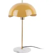 Leitmotiv Tafellamp Waved Dome - Geel - 30x30x56cm - Modern
