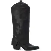 Xti Dames Dameslaars 143416 zwart (38), 5 tot 8 cm, Ritssluiting, Casual 14341603-NEGRO