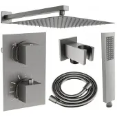 Mexen Cube DR02 inbouwdoucheset met regendouche 25 , grafiet - 77502DR0225-66