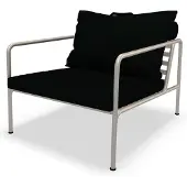 Houe Loungestoel Avon Chair Frame Muted White Cushion Alpine