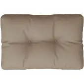 vidaXL Palletkussen 50x40x12 cm stof taupe