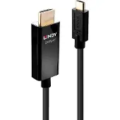 Lindy 43292 2 meter USB-C naar HDMI adapterkabel met HDR-ondersteuning