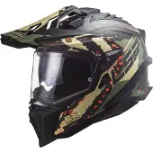 LS2 MX701 C Explorer Extend Mat Military Groen Adventure Helm Maat XS