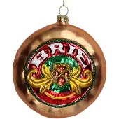 HD Collection Ornament kerstbal Brie Glas Multi 11.4 cm
