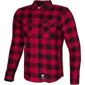 Merlin Sherbrook D30 Zwart Rood Single Layer Motorshirt Maat 4XL