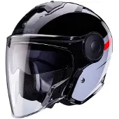 Caberg CabergSohoZephirZwartGrijsRoodJethelm Maat 2XL