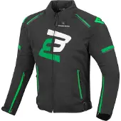 Bogotto Sparrow Waterdichte Zwart Groen Textiele Motorjas Maat XL
