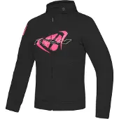Ixon Touchdown L Zwart Bright Roze Dames Textiele Motorjas Maat 3XL