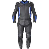GMS GR-1 Zwart Blauw Wit 2-Delig Motorpak Maat 50