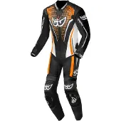 Berik RSF-TECH PRO Perforated Zwart Wit Oranje 1-Delig Motorpak Maat 50