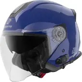 Bogotto H586 BT Solid Blauw Bluetooth Jethelm Maat S