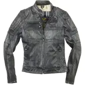 Black-Cafe London Shona II Dames Leren Motorjas Maat S