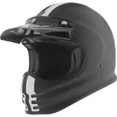 Bogotto V381 Schergo Fiberglass Mat Zwart Wit Motorhelm Maat XS