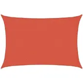 vidaXL Zonnezeil 160 g/m² 2,5x4 m hdpe terracottakleurig