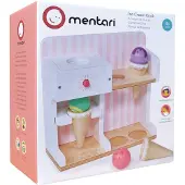 Mentari Winkeltje - Ijskiosk - 20X8,5X18,5Cm - Met 3 Bolletjes En 3 Hoorntjes - 3 Jaar