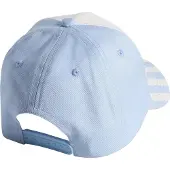 Vertbaudet Meisjespet 'Cool Girls Club' blauw, gestreept