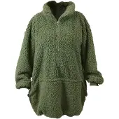 Unique living hoodie willow winter green -70x87cm