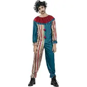 Vegaoo - Gekleurd Halloween clownskostuum voor mannen