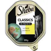 Sheba 15x Classics in paté 85 g Kalf en kip