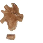 Dijk Natural Collections Teak decoratie object op een standaard