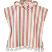 Vertbaudet Personaliseerbare gestreepte baby-badponcho roze