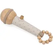 Label Houten Microfoon Nougat