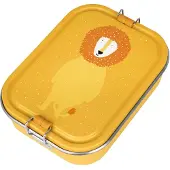 Trixie Brooddoos groot - Mr. Lion - RSV Lunchbox voor kinderen - Makkelijk te openen Broodtrommel - 2 vakken - Geel